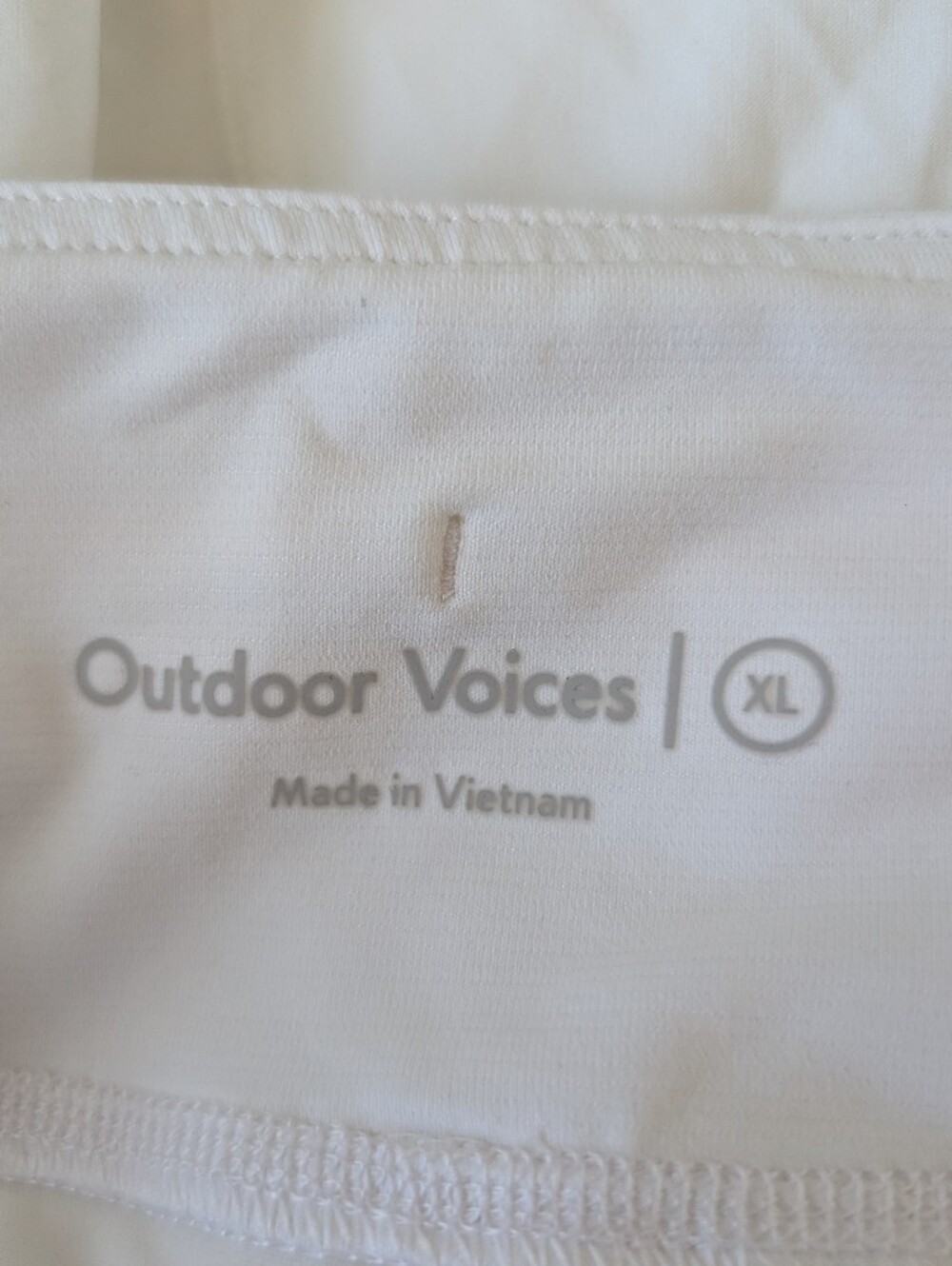 NWT Outdoor Voices Women's White Hudson 2.5" Shorts Size XL Lined Running - Picture 10 of 16